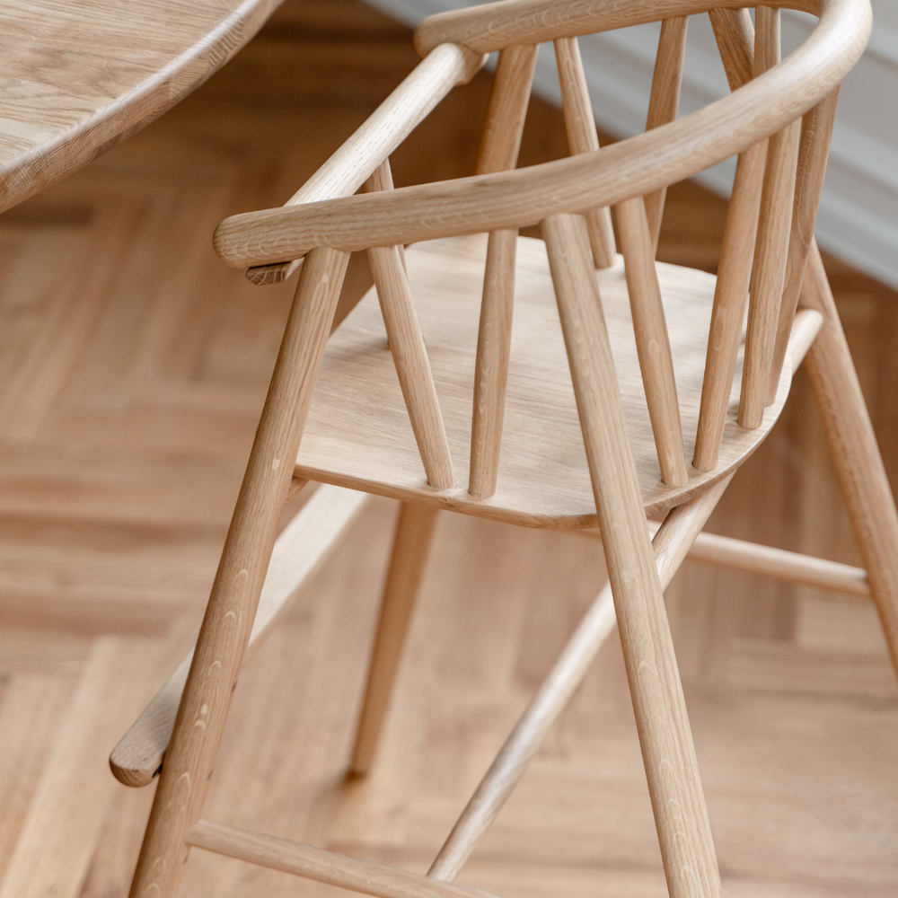 Saga High Chair - Oak
